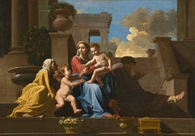 階段の聖家族 作： after Nicolas Poussin